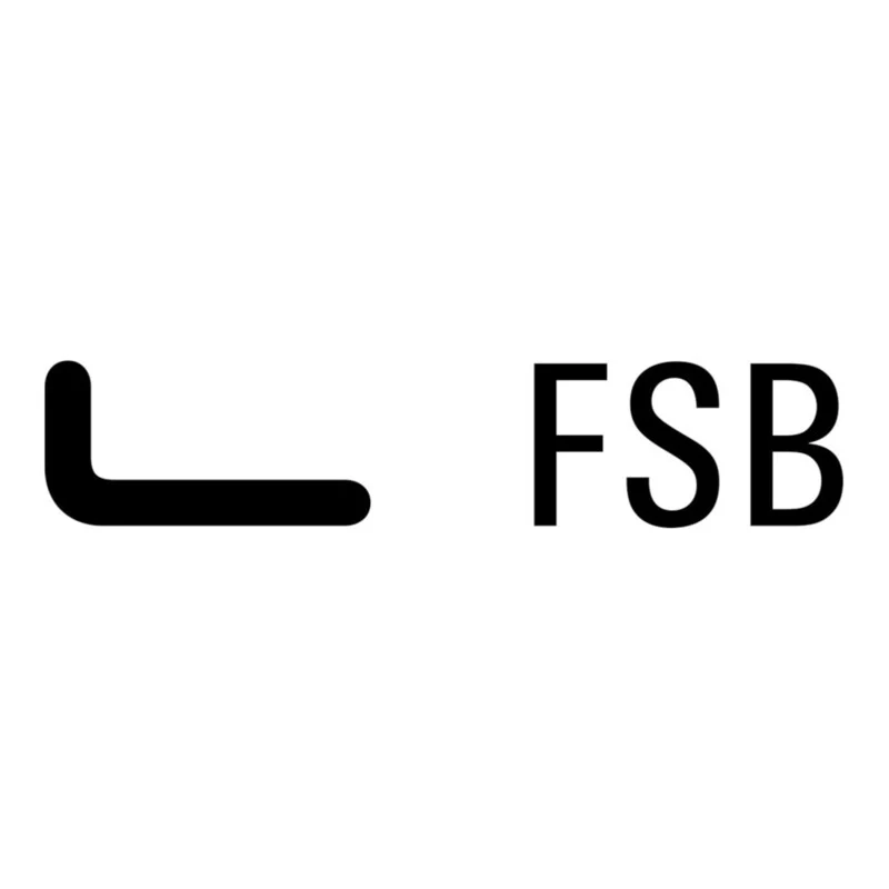 B-Ware FSB Türknopf auf Rosette Aluminium 50mm Silber Gekröpft Kugelknopf 0 23 0846