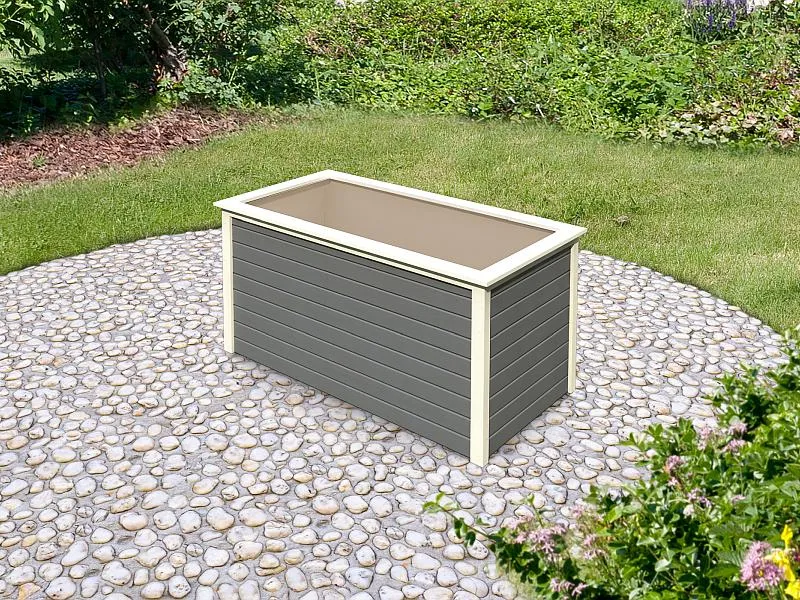 Karibu Hochbeet 2 terragrau 19 mm