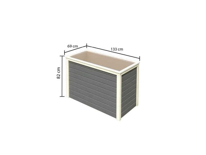 Karibu Hochbeet 1 terragrau 19 mm