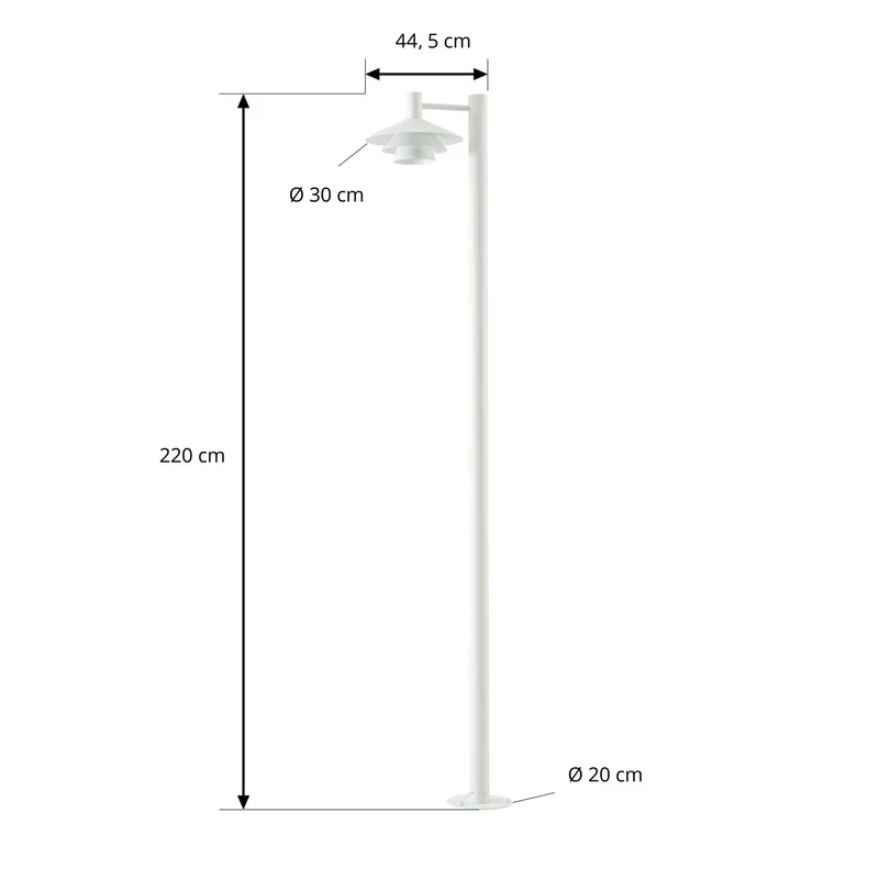 B-Ware Lucande Außenleuchte Außenlampe LED Montaro Weiß Aluminium Polycarbonat IP54