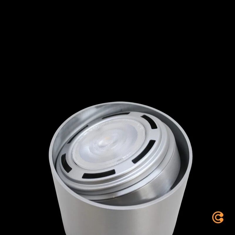 B-Ware Arcchio Downlight Spotleuchte Leuchte GU10 LED Rosalie rund Silber dimmbar