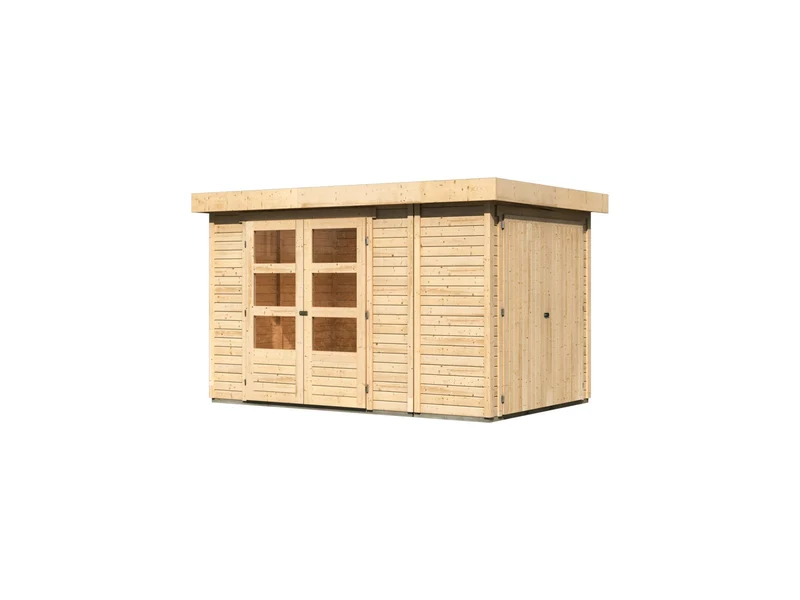 Karibu Gartenhaus Retola 3 inkl. Anbauschrank