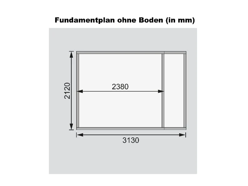 Karibu Gartenhaus Retola 3 inkl. Anbauschrank