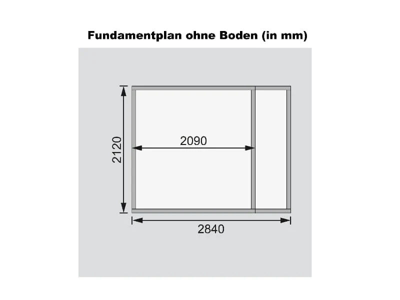 Karibu Gartenhaus Retola 2 inkl. Anbauschrank