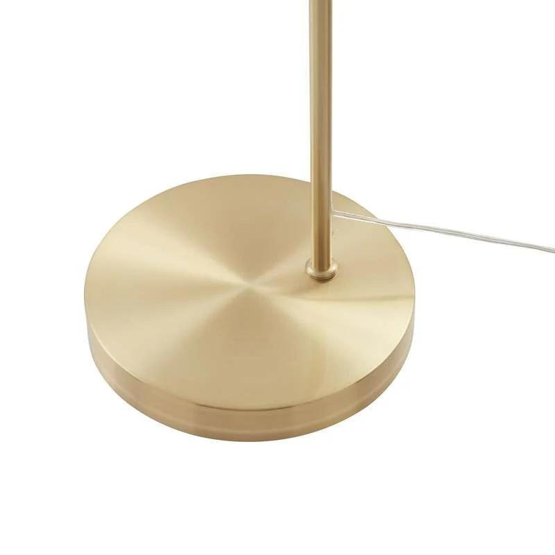 B-Ware Lindby Stehleuchte Lennart LED Lampe höhenverstellbar messing 183cm E27 Leuchte