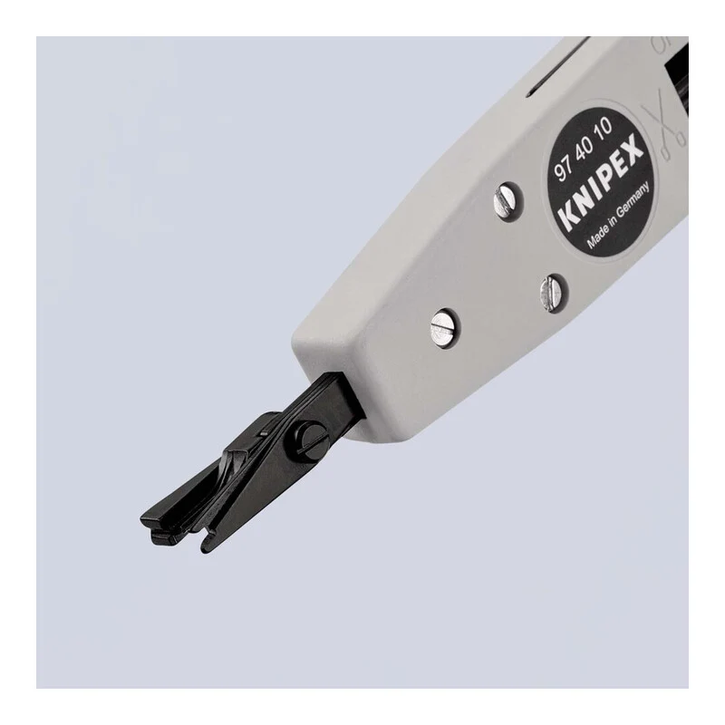 B-Ware Knipex Anlegewerkzeug LSA-Plus 175mm Kunststoff UTP STP Kabel 0,4-0,8mm brüniert