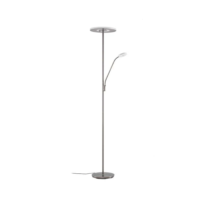 B-Ware Lucande Stehleuchte Raymond LED dimmbar titanfarben Leselampe CCT 180cm