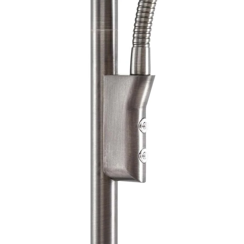 B-Ware Lucande Stehleuchte Raymond LED dimmbar titanfarben Leselampe CCT 180cm