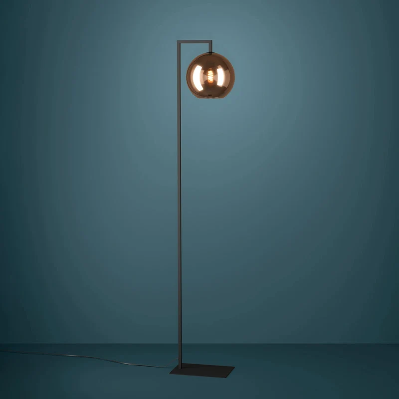 B-Ware Stars Of Light Stehleuchte Stehlampe Cordoba Glas kupferfarben schwarz 171,5 cm