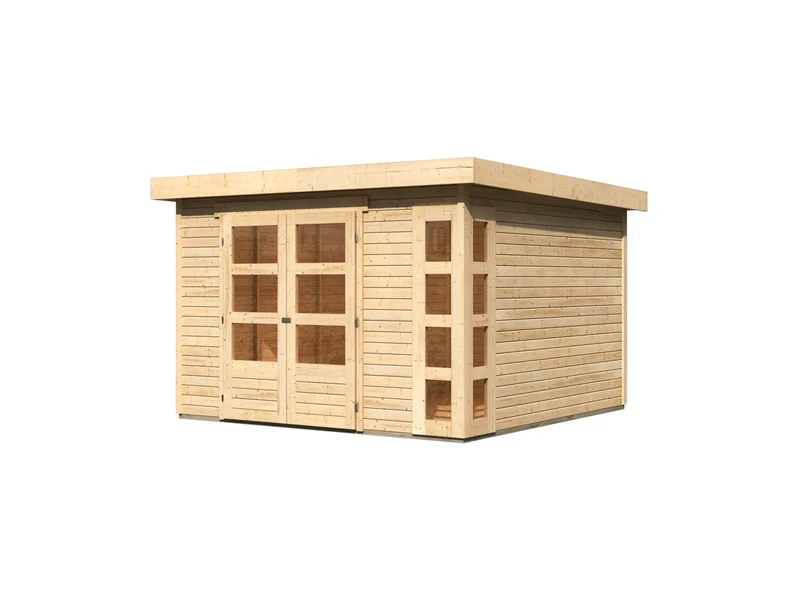 Karibu Gartenhaus Kerko 6 natur 19 mm
