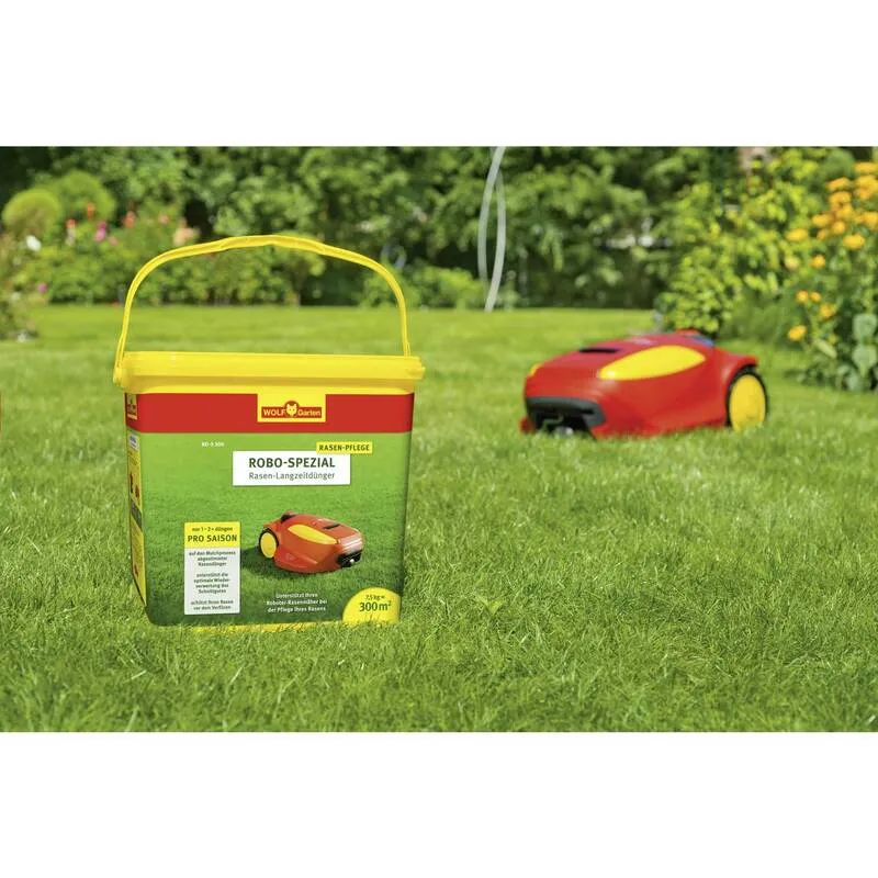 2x B-Ware WOLF-Garten Rasendünger Dünger Mähroboter RO-S 300 Rasen 7,5 kg 2 STÜCK