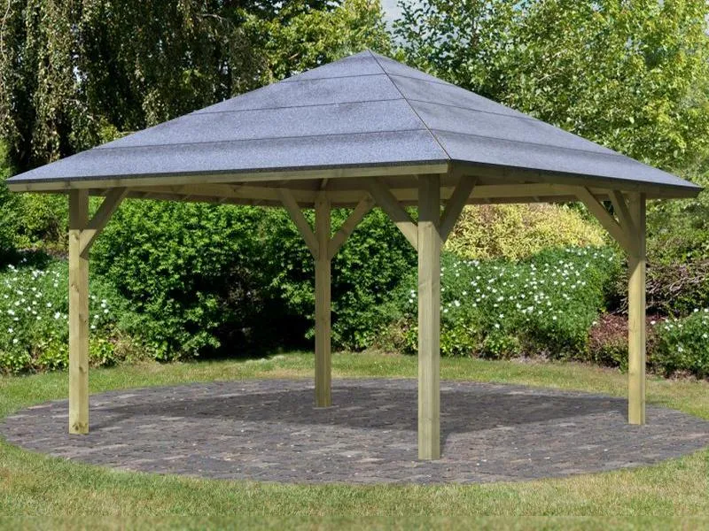 Karibu 4-Eck Pavillon Classic Holm 1 kdi
