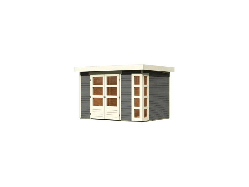 Karibu Gartenhaus Kerko 4 in terragrau 19 mm
