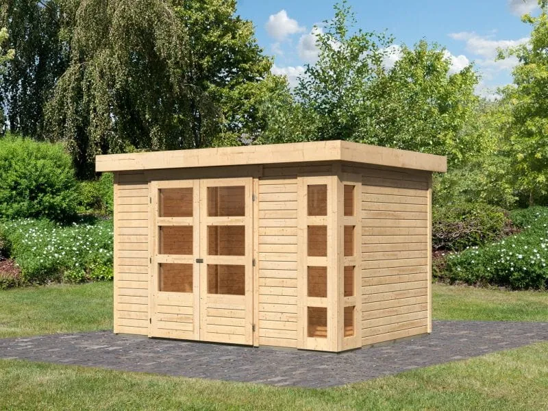 Karibu Gartenhaus Kerko 4 natur 19 mm