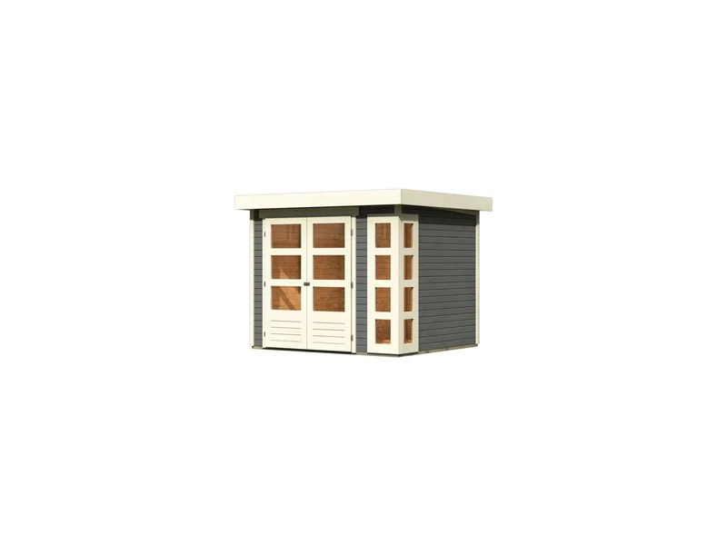 Karibu Gartenhaus Kerko 3 in terragrau 19 mm