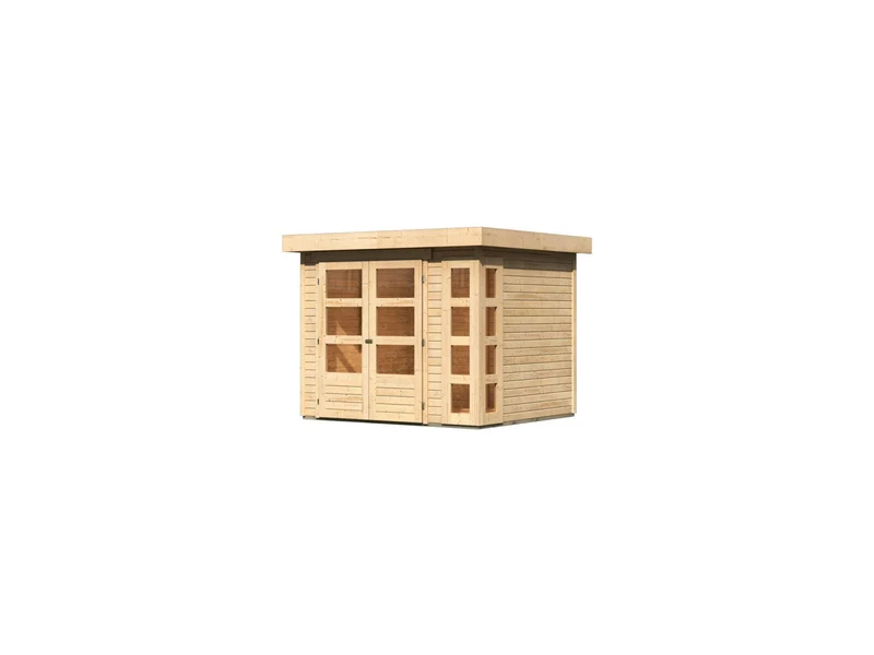 Karibu Gartenhaus Kerko 3 natur 19 mm