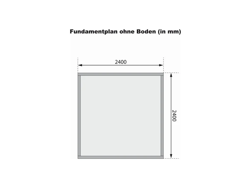 Karibu Gartenhaus Qubic in terragrau