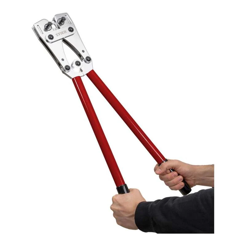 B-Ware STIER Presszange 6-Kant Werkzeug Zange für Kabelschuhe 6-120 mm² 660mm 3,66kg