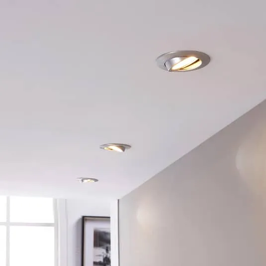 B-Ware Lindby LED-Einbaustrahler Deckenlampe Deckenlampe Lampe Andrej rund 3er-Set