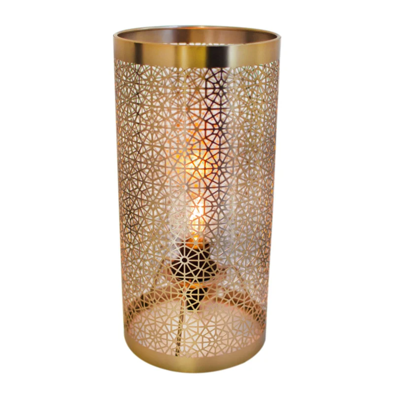 B-Ware By Rydéns Tischleuchte Lampe Hermine Messing Metall Schalter E14 LED 28 cm IP20