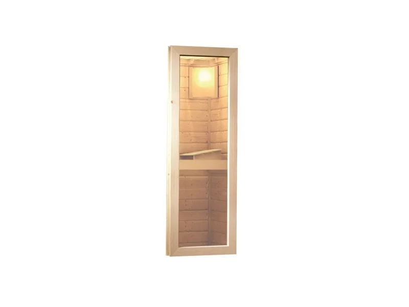 Karibu Saunahaus Skrollan 2 38 mm- ohne Ofen- moderne Tür