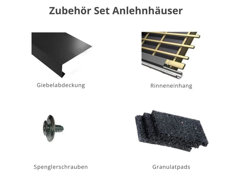 Zubehör Set für Karibu Gartenhaus Bomlitz 3 natur 19 mm