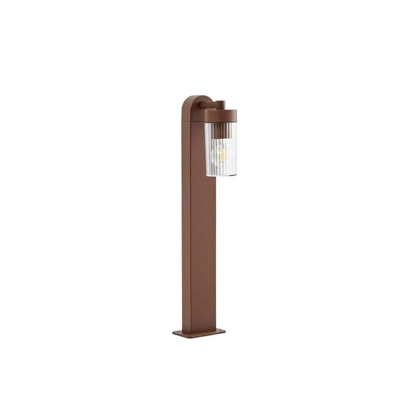 B-Ware Lindby Wegeleuchte Außenlampe Kaliro rostfarben Aluminium E27 LED 60 cm IP54530