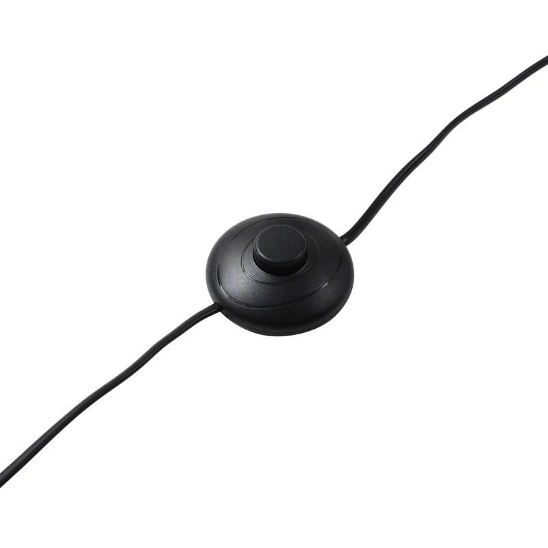 B-Ware Lucande Stehleuchte Lampe Stehlampe Amona schwarz Textil 150 cm Dreibein