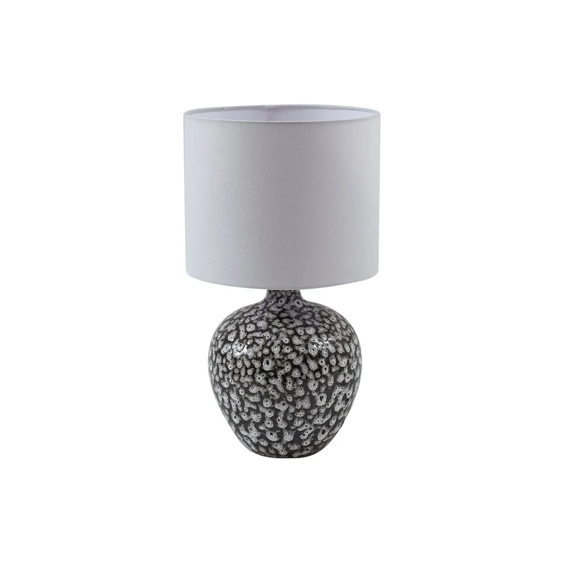 B-Ware Lindby Tischleuchte Lampe Thalassia schwarz weiß Ø 26cm Keramik680