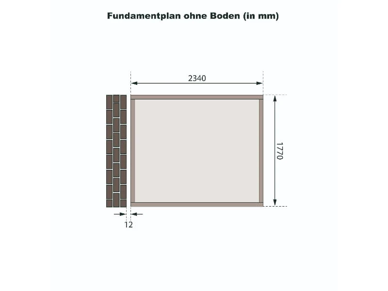 Karibu Gartenhaus Bomlitz 2 natur 19 mm