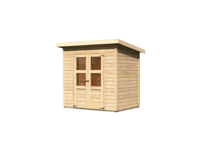 Karibu Gerätehaus Merseburg 3 natur 14 mm