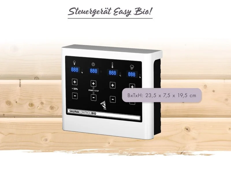 Karibu Bio-Kombiofen 9,0 kW externe Steuerung Easy und Steine