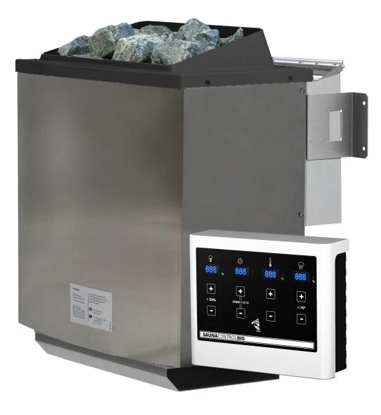 Karibu Bio-Kombiofen 9,0 kW externe Steuerung Easy und Steine