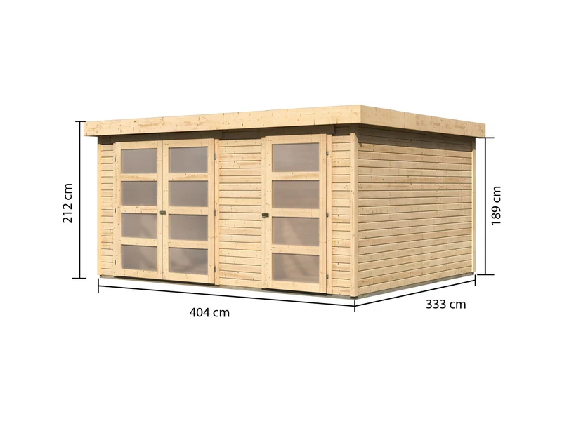 Karibu Systemhaus Mühlentrup 3 naturbelassen 19 mm