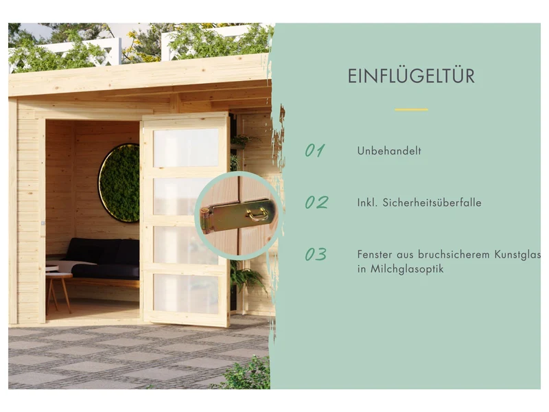 Karibu Systemhaus Mühlentrup 3 naturbelassen 19 mm