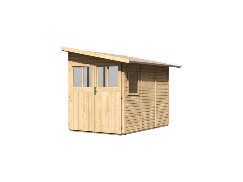 Karibu Gartenhaus Wandlitz 3 natur 19 mm