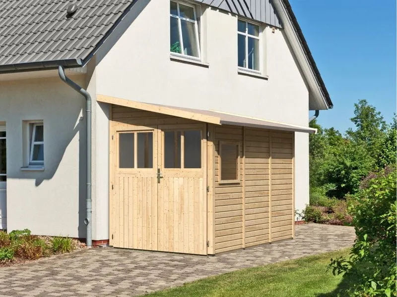 Karibu Gartenhaus Wandlitz 3 natur 19 mm