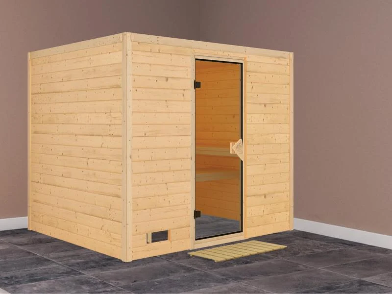 Sonara - Karibu Sauna ohne Ofen - ohne Dachkranz -