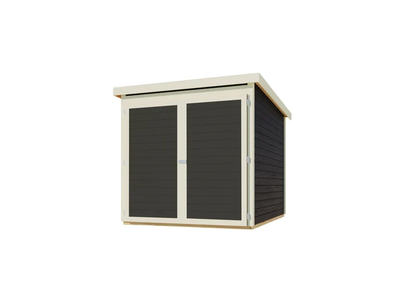 Karibu Fahrradgarage 3, terragrau 19 mm
