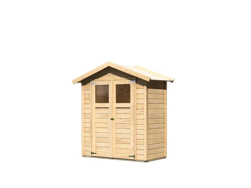 Karibu Gerätehaus Dahme natur 14 mm