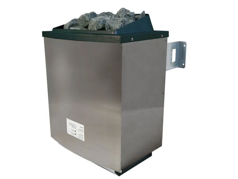 Karibu Saunahaus Mainburg 2 Set B terragrau -9 kW Ofen ext. Steuerung-