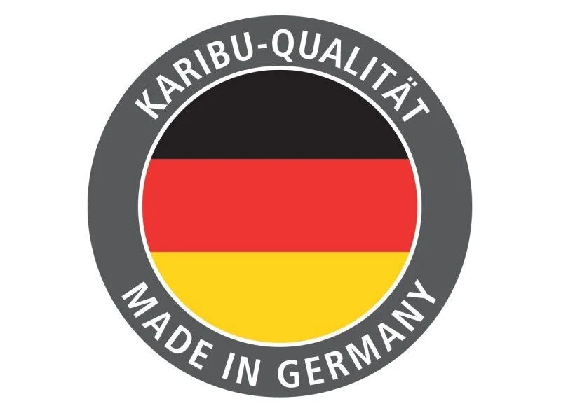 Karibu Saunahaus Mainburg 2 Set B terragrau -9 kW Ofen ext. Steuerung-