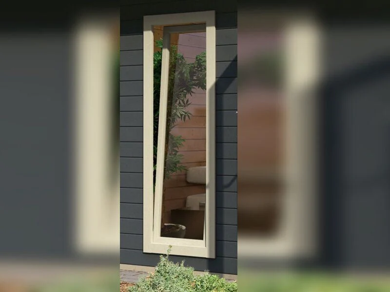 Karibu Saunahaus Mainburg 2 Set B ohne Ofen terragrau