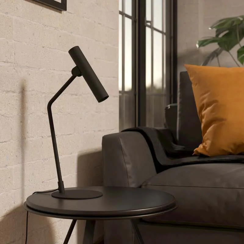 B-Ware Eglo Tischleuchte Nachttischlampe LED Almudaina schwarz Stahl 49 5 cm
