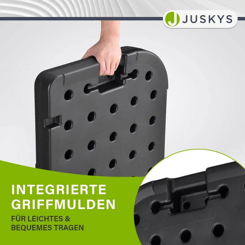 B-Ware Schirmgewicht 4er Set QuadGewicht HDPE befüllbar bis 80kg schwarz stabil