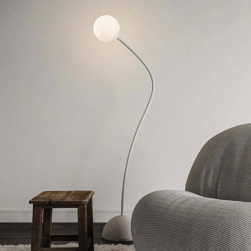 B-Ware Karman Stehleuchte Moony LED Lampe höhenverstellbar weiß Ø15cm 145cm hoch