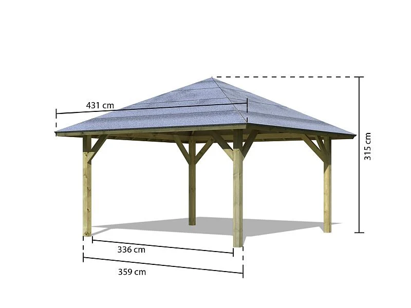 Karibu Pavillon-Carport Kirn 1 kdi
