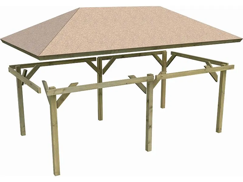 Karibu 4-Eck Pavillon Eco Perida