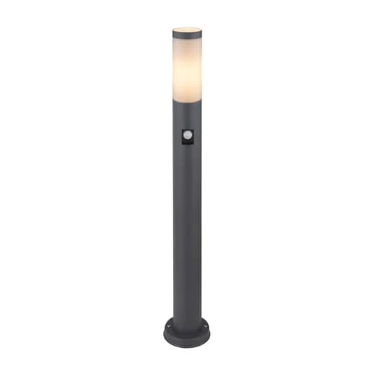 B-Ware Globo Wegeleuchte Boston H 80 cm mit Sensor anthrazit Sockelleuchte Gartenlampe