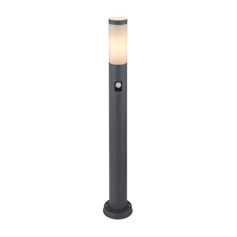 B-Ware Globo Wegeleuchte Boston H 80 cm mit Sensor anthrazit Sockelleuchte Gartenlampe